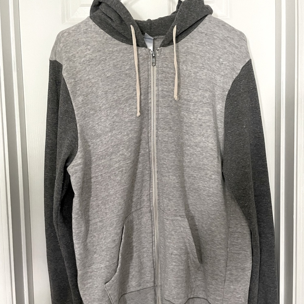 Mens soft zip up jacket.